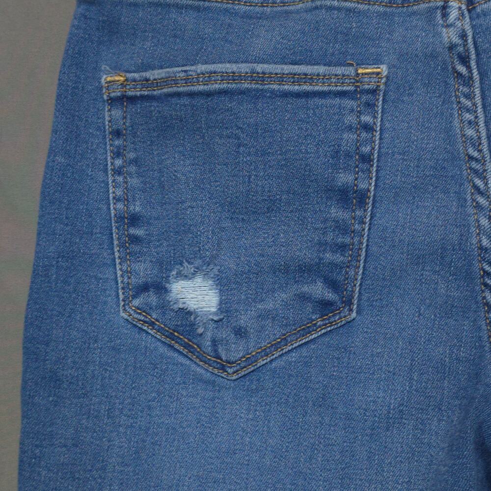Arizona Jean Co Womens Size 7 Mid Rise Skinny Distressed Ripped Denim Jeans - Picture 11 of 12